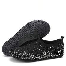 Unisex Soft Bottom Beach/Swimming/Diving/Fishing Shoes, Quick-Drying Lightweight Breathable Summer Water Shoes, Suitable For Barefoot Wear - Black - View 7