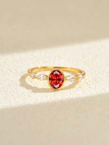 925 Sterling Silver Ring, Versatile Daily Wear For Women, Stackable, Romantic Valentine's Day Gift - Yellow Gold - View 3