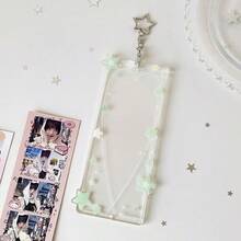 Colorful Star Acrylic Life Quadrant K-Pop Card Holder, Star Design Fangirl Y2Y Style Bag Charm Quad Card Holder Accessory - The Four Palaces Of Life - View 15