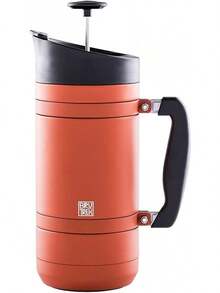 BaseCamp Coffee Press - Double Wall Insulated Stainless Steel - Bru-Stop Technology, No Grounds In Coffee, No Spill Lid (Red Rock, 32 Fl.Oz) - Red Rock - View 12