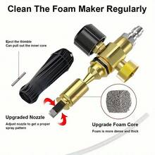 1pc 1.5L High Pressure Car Wash Foam Sprayer! Large Mouth Spray Bottle Design With Quick Connect, Efficient Foaming Machine For Home And Professional Car Washing, Easily Produces Rich Foam To Protect The Car Paint - Black - View 5