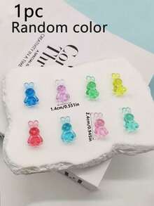 50pcs/20pcs Acrylic Crystal Rabbit Decorations, Easter Tabletop Decor, Rabbit Ornaments - Acrylic Rabbit Figurines, DIY Craft Supplies. These Adorable Cartoon-Style Rabbits Are Perfect For Easter Tabletop Decor, DIY Crafting, Home Decoration, And Vase Fillers. - Multicolor - View 10