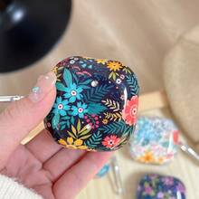 Flower Floral Design Protective Case Compatible With Samsung Galaxy Buds 2/Buds Pro/Buds Live/Buds 2 Pro/Buds FE Earphones - Multicolor - View 2