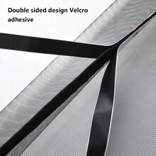 1片黑色自粘防蚊网，家用DIY窗帘纱窗 - 黑色 - 查看 6