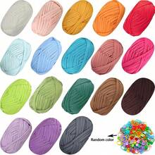 4pcs/400g High Quality Polyester Crochet And Knitting Yarn, 100G/Pc, 30m/Pc Length - Ideal For DIY Projects, T-Shirts, Slippers And Baskets, Fabric Strips Handmade Weaving DIY Bags, Toys, Shoes, Carpets, Organizer Basket Liners - Multicolor - View 9