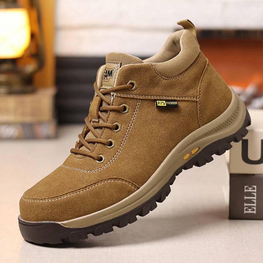 Men's Multifunctional Work Boots, Durable Structure, Suitable For Daily Wear, Can Enhance Style For Outdoor Hiking, Hiking, And Street Activities - 駝色 - 查看 1