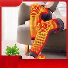 2pcs/Set Knee & Leg Warmers With Anti-Slip Compression Straps, Unisex, Warm Protection For All Seasons - Multicolor - View 2