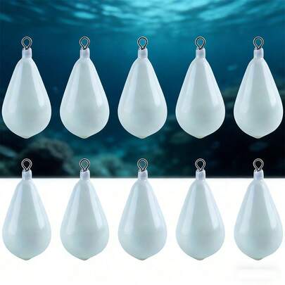 GOTURE 5/10pcs Luminous Fishing Pendant Set 18-150g Low Frequency Cast Lead Pendant With Rotating Ring Anti Entanglement Boat Fishing Sea Fishing Freshwater Universal