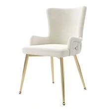 Dining Chairs - Beige + Velvet - View 11