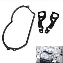 For BMW R1200GS ADV 04-12 Radish Modified Front Lampshade Headlight Protective Net Protective Cover - A - View 1