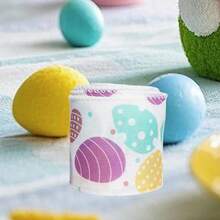 Easter Theme Ribbon Spring Bunny Egg Carrot Print Wire Ribbon For Present Wrapping Home Decor - Colorful - View 2
