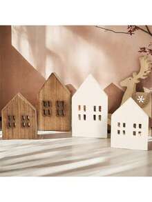 1 pièce Ornement décoratif en bois de style minimaliste du Moyen-Orient, décoration d'intérieur chaleureuse - étagère, vitrine, décoration pour maison d'hôtes/hôtel - Multicolore - Voir 10