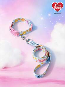 Care Bears X PETSIN 心形小熊印花宠物牵引绳 - 淺藍色 - 查看 2