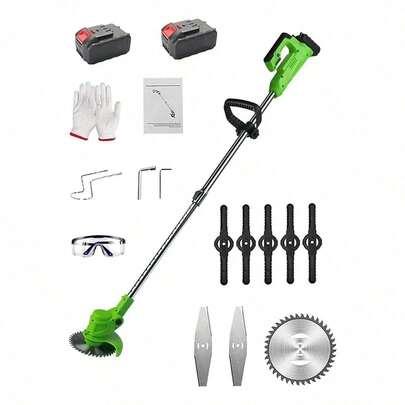 Desbrozadora Inalámbrica Césped Podadora De Cortadora Pasto Verde