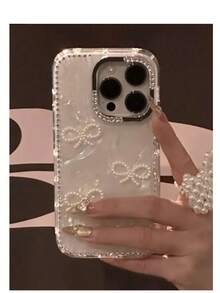 1pc Luxury Electroplated Rhinestone Edged Shiny Star Transparent Full Body Shockproof Phone Case, Compatible With IPhone 17/17 Air/17 Pro/17 Pro Max, 16, 16 Pro, 16 Plus, 16 Pro Max, 15, 14, 14 Pro Max, 13, 12, 11 - Kiểu 3 (1 chiếc) - Xem 14