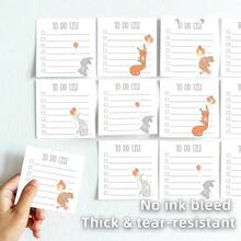 Cute Animal 4 Pads/200 Sheets 3x3 Sticky Notes Set, Adorable Cartoon Memo Pads With High-Adhesive, Post Reusable Tearable It Notes For Journal Planners Office Schoolsss Home, To-Do List Stationery Gift - 奇思妙想待辦事項 - 查看 7