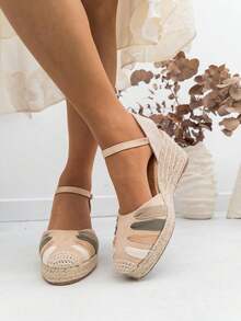 Women Platforms & Wedge Sandals - 米色 - 查看 2