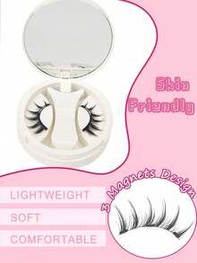 1 Cặp lông mi giả hoạt hình Manga có nam châm, kèm kẹp từ tính, có thể tái sử dụng, mềm mại, dễ mang theo, giúp tôn lên vẻ đẹp của đôi mắt, phù hợp cho phụ nữ, các bữa tiệc và tụ họp. - Lông mi Manga nhọn - Xem 4