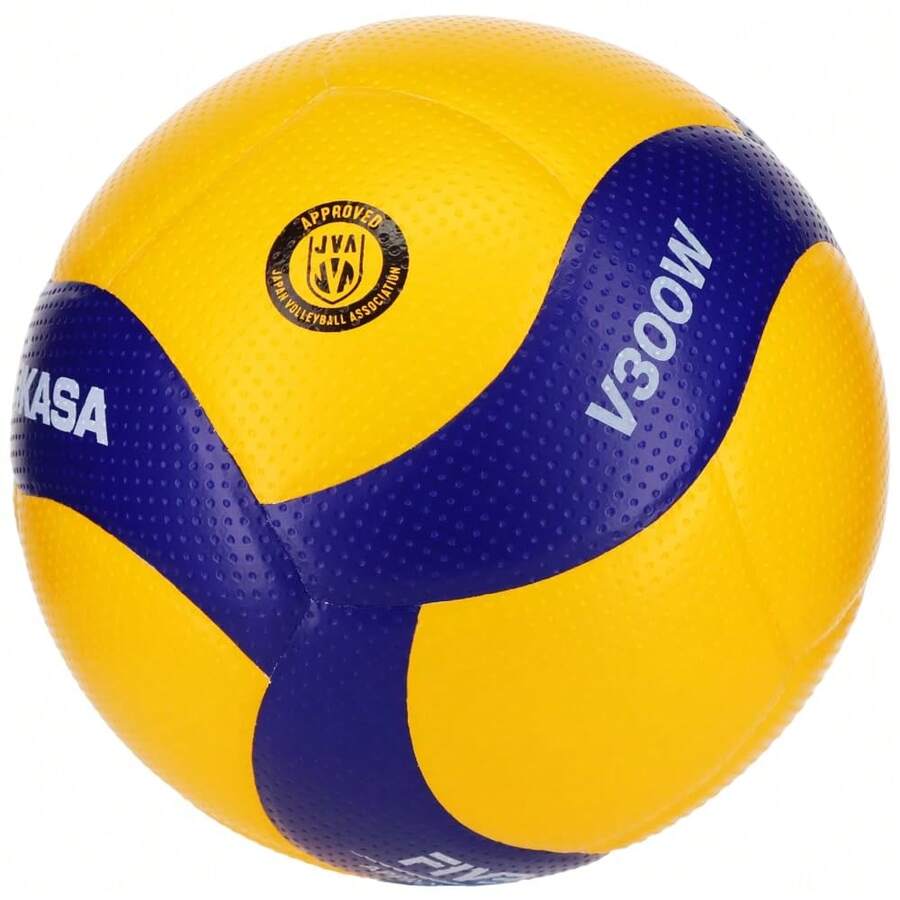 Mikasa V300W Balón de Voleibol Tamaño 5 para Cancha, Uso Escolar y Deportivo