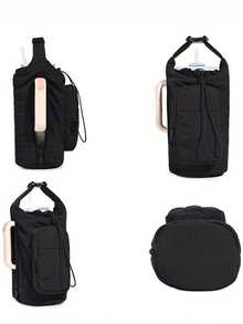 1pc Water Bottle Tote Bag With Phone Pocket, Suitable As Father's Day Gift - Multicolor - View 4