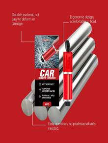 2-In-1 Car Emergency Hammer, Multi-Function Car Window Breaker Tool - A - View 8