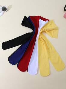 5条装女婴透明高弹力紧身裤，纯色天鹅绒材质修身打底裤，适合所有季节 - 彩色 - 查看 7