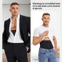 ¡RecomendadoBody Moldeador de Compresión para Hombre, Pantalones Cortos Moldeadores Realza Glúteo, Faja Reductora Respirable para Deportes, Trabajo y Gym¡Top de Temporada - G - Ver 6