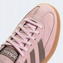 ADIDAS HANDBALL SPEZIAL JUNIOR LIGHT PINK WITH BROWN STRIPES GOOD QUALITY SHOES 100% ORIGINAL PRODUCT FAST DELIVERY REF JH6190 - Hồng và nâu - Xem 4