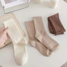 Women's 12-Pack Comfort Everyday Socks - Breathable, Moisture-Wicking & Odor-Resistant With Seamless Toe | Suitable For Spring And Autumn | Neutral Colors (Black, White, Cream, Light Coffee, Khaki, Chocolate) - 12 đôi (màu hỗn hợp) - Xem 7