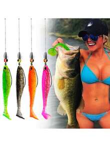 New Lure Soft Bait Set Texas Fishing Set Without Bottom Hanging Complete Set - Multicolor - View 7