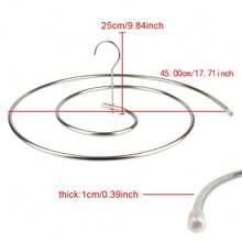 Round Spiral Quilt Sheets Hanger Blanket Hanger Save Space Outdoor Home Balcony Hanger Stainless Steel Rotating Drying Rack - A - View 3