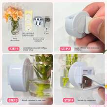 4 Pack Flowers Car Vent Clips, Cute Daisy Plants Vase Air Conditioning Outlet Clip With Fragrance Pads, Charm Scent Perfume Automotive Interior Decorations For Women - Flowers Car Vent Clips - 查看 6