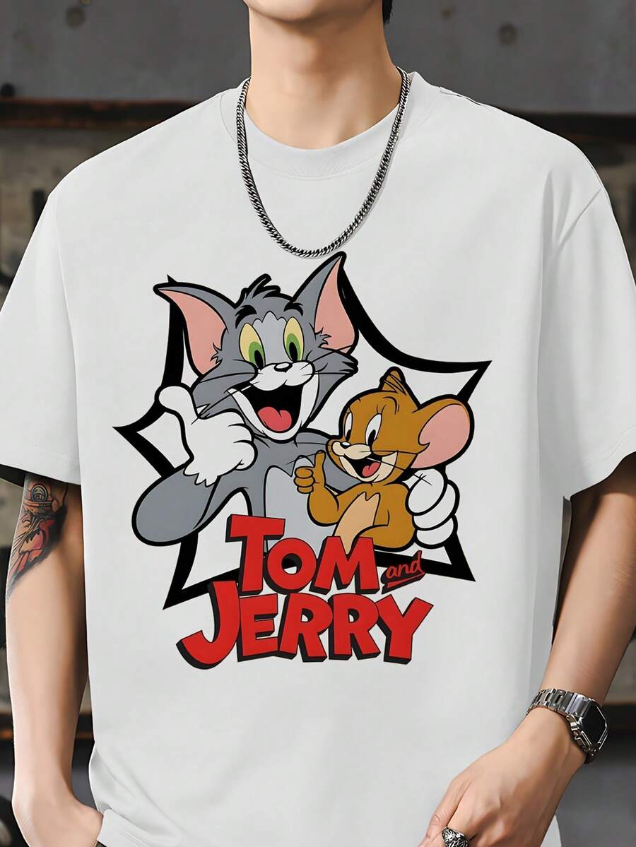 Warner Bros Men T-Shirts - 白色 - 查看 1