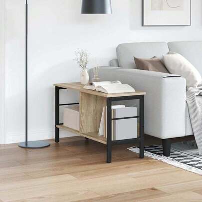 vidaXL Bücherregal Sonoma-Eiche 82 x 32 x 47 cm Holzwerkstoff