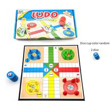 Ajedrez de vuelo plegable y portátil, juego de estrategia clásico, ideal para viajes, juegos de fiesta, tamaño del tablero: 25*25cm/10*10 pulgadas, versión en inglés - Azul - Ver 1