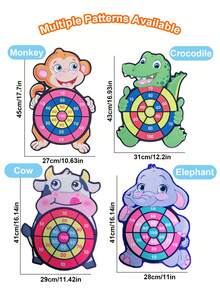 Large Double-Sided Dart Board For Kids, A Fun Party Game Toy With Sticky Balls And Darts! Includes 8 Sticky Balls For Kids' Ball Games, Suitable For Indoor/Outdoor/Garden/Board Games And Fun Party Activities. Perfect Birthday Gift For Boys And Girls Aged 3-12, Also Great For Christmas And Halloween! - Multicolor - View 12