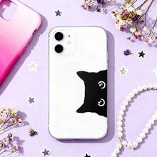 1PC 3 Inch Waterproof Outdoor PVC Removable Sticker - Minimalist Black Cat Eye Design For Laptop/Water Bottle/Car - Perfect Gift For Cat Lovers And Pet Enthusiasts,Black Cat Peeker Sticker, - 3*1.93 Inches - View 11