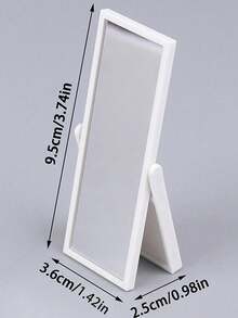POKOJA LAND 1 pieza Miniespejo de Body entero de modelo de simulación, accesorios de decoración, decoración, props de fotografía, regalo - Blanco - Ver 12