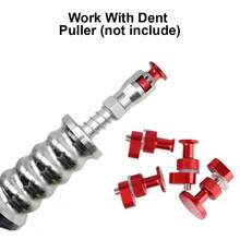 4 st aluminiumlegering lim avdragare flikar hagel buckla glidhammare återanvänd bilkaross reparationsverktyg målningsfritt hagel buckla borttagningsverktyg - 4 st - Visa 4