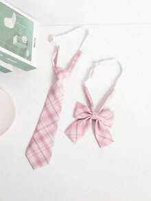 2pcs Striped Tie Stylish Adjustable Criss Cross Bow Tie For Daily Life - Đen và trắng - Xem 10