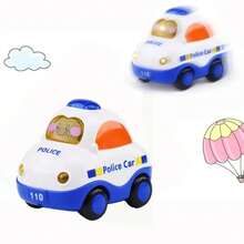 coche de juguete de dibujos animados para niños, modelo de vehículosíbles de plástico, camión de bomberos y Taxi, regalo educativo para niños y niñas XDPJ - 6 - Ver 4