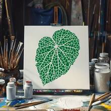 1pc Reusable Large Leaf Shaped Painting Template, Applicable For Frames, Canvases, Woven Fabrics, Drawing Papers, And Other Painting Applications - 1 Large Leaf - View 3