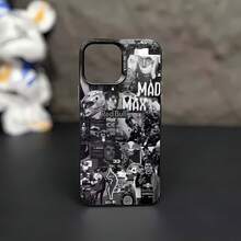Funda para teléfono Racing Glory Collage Compatible con fundas para teléfonos   17  16 Pro Max  15 Pro Max  13 y  12 Acabado plateado premium hecho de material de TPU que brinda protección contra golpes y caídas Un regalo fantástico para entusiastas del automovilismo, amigos, familias y ocasiones especiales - Negro - Ver 6