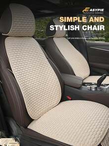 Easypie Selection Car Seat Cushion, Complete Set Of Linen Seat Cushion, Breathable - Beige - View 15
