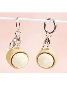 14+ 减压玩具 逼真馒头钥匙扣，创意减压小工具，适合作为小礼物或奖励 - 彩色 - 查看 6