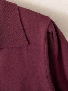 GIGOGOU New Polo Summer Women Kit Short Sleeves T Shirt Ladys Casual Tee Top - Red - View 9