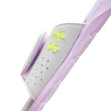 Under Armour 女士拖鞋/凉鞋，轻便拖鞋，UA W Ignite Pro SL 舒适轻便户外运动休闲鞋 3026027-102 - 白色/淺紫色 - 查看 8