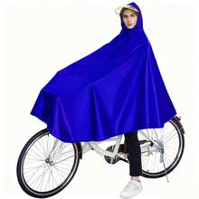 Unisex Bicycle Raincoat Hat Brim Random Color Electric Bike Riding Rainproof Cape For Outdoor Travel Hiking Students Adults Single Riders - Purple - View 7