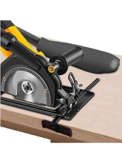 手持式角磨机转切割磨机支架，40mm可调0-45°底座支架，带导尺，适用于100-125mm锯片