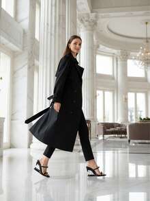 New Womens Morso Sandals Open Toe Wedges Metallic Shark Teeth Slingback Heeled Slides High Heel Sandals Black Heels Nightclub Party Outdoor Business Casual Office Wedding Dressy Comfy Concert Street Style Walking Spring Summer Morso Heels For Women - 黑色 - 查看 4